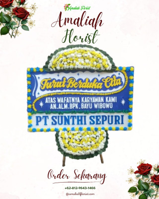 Papan Bunga Duka di Lenggang